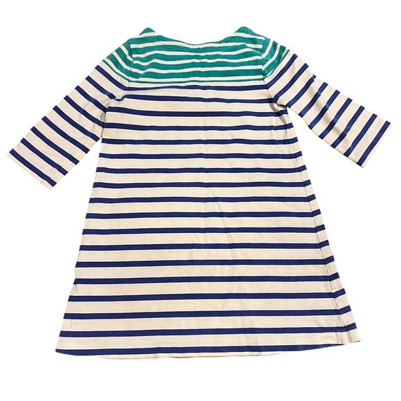 Mini Boden Girl’s Striped Play Dress Size 5-6y Cotton Knit Casual Colorful - Picture 2 of 4
